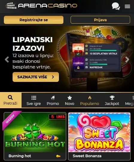 arena casino mobitel